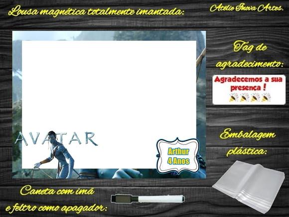Lousa Magnética Avatar com Embalagem