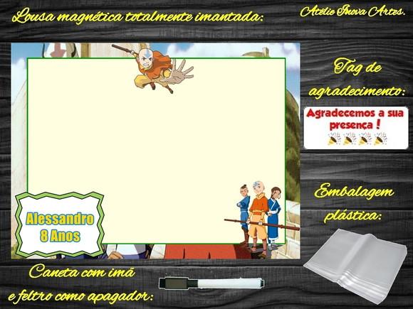 Lousa Magnética Avatar com Embalagem