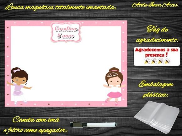 Lousa Magnética Bailarina com Embalagem