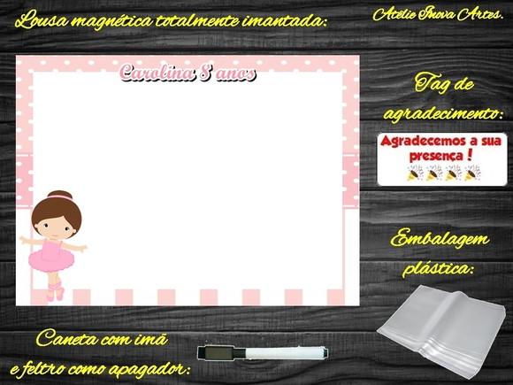 Lousa Magnética Bailarina com Embalagem