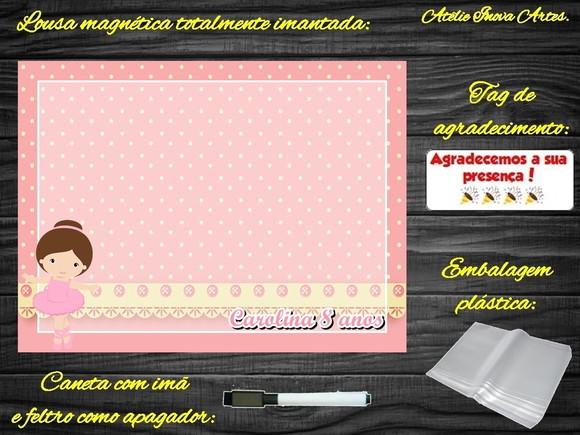 Lousa Magnética Bailarina com Embalagem