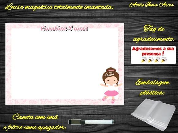 Lousa Magnética Bailarina com Embalagem