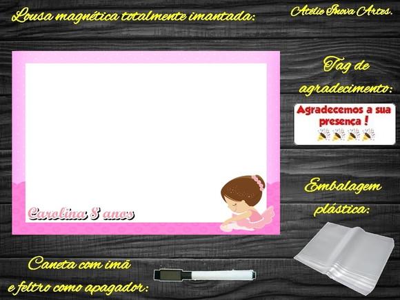 Lousa Magnética Bailarina com Embalagem