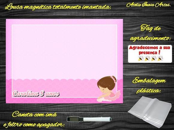 Lousa Magnética Bailarina com Embalagem