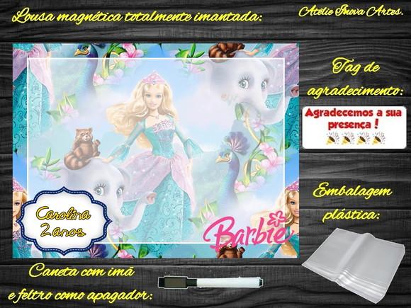 Lousa Magnética Barbie com Embalagem