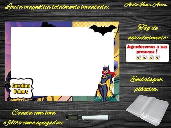 Lousa Magnética Batgirl com Embalagem