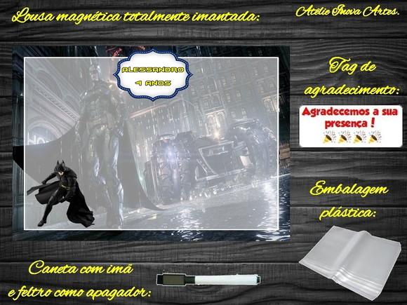 Lousa Magnética Batman com Embalagem
