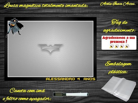 Lousa Magnética Batman com Embalagem