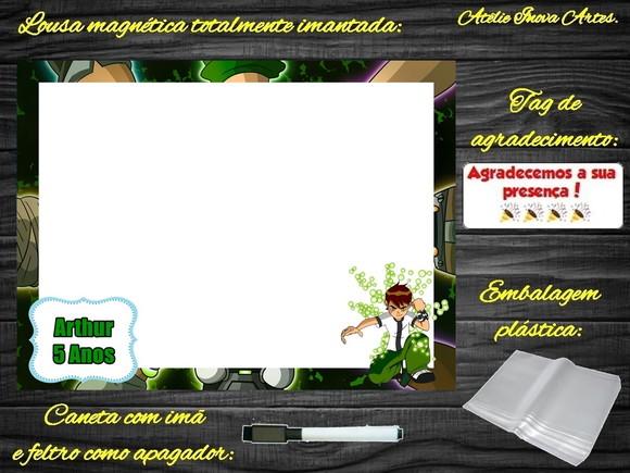 Lousa Magnética Ben 10 com Embalagem