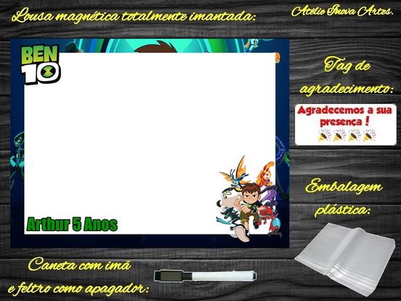 Lousa Magnética Ben 10 com Embalagem