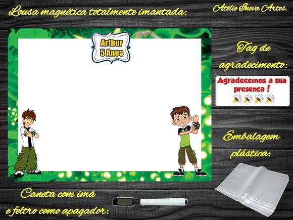 Lousa Magnética Ben 10 com Embalagem