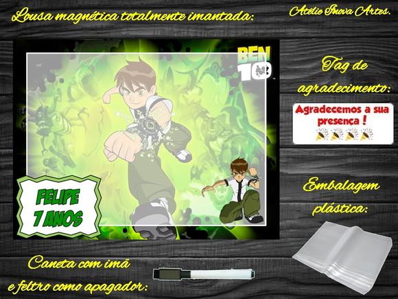 Lousa Magnética Ben 10 com Embalagem