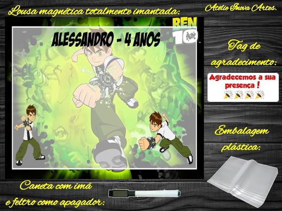 Lousa Magnética Ben 10 com Embalagem