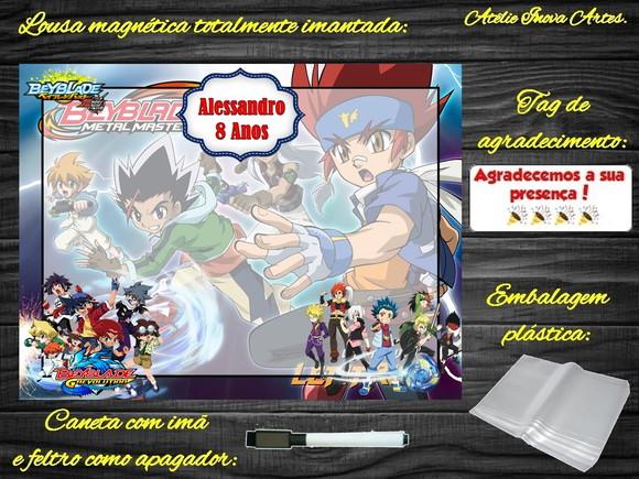 Lousa Magnética Beyblade com Embalagem