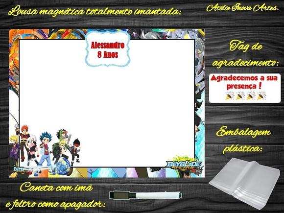 Lousa Magnética Beyblade com Embalagem