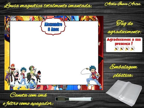 Lousa Magnética Beyblade com Embalagem