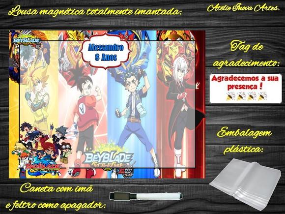 Lousa Magnética Beyblade com Embalagem