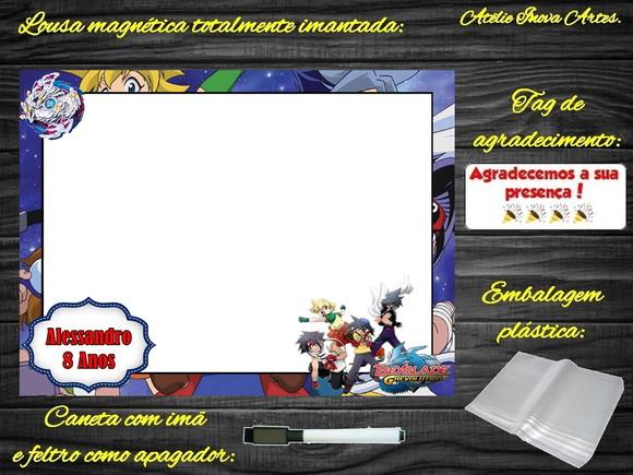 Lousa Magnética Beyblade com Embalagem