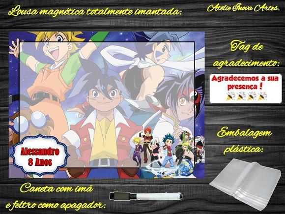 Lousa Magnética Beyblade com Embalagem