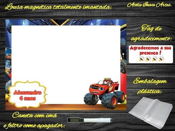 Lousa Magnética Blaze com Embalagem