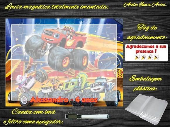Lousa Magnética Blaze com Embalagem