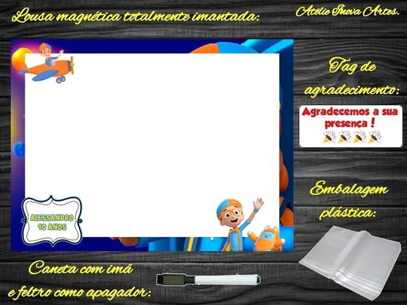 Lousa Magnética Blippi Wonders com Embalagem