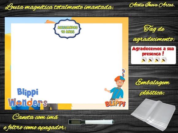 Lousa Magnética Blippi Wonders com Embalagem