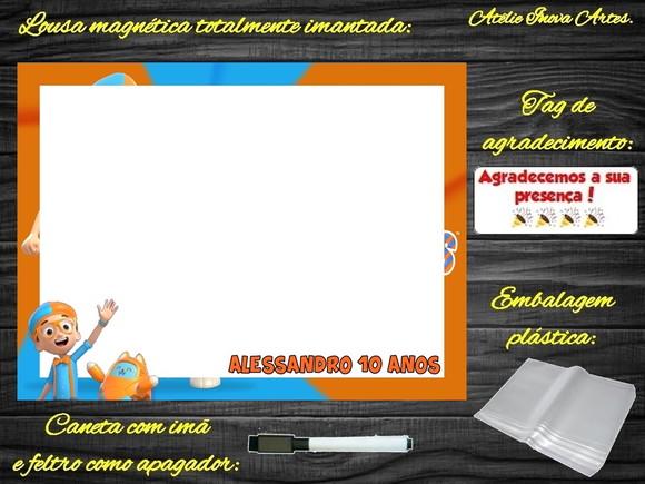 Lousa Magnética Blippi Wonders com Embalagem