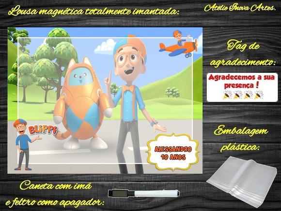 Lousa Magnética Blippi Wonders com Embalagem