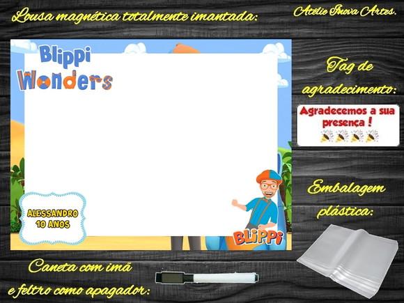 Lousa Magnética Blippi Wonders com Embalagem