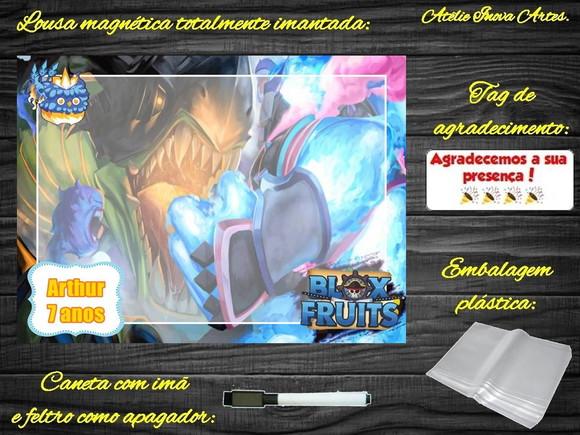 Lousa Magnética Blox Fruits com Embalagem