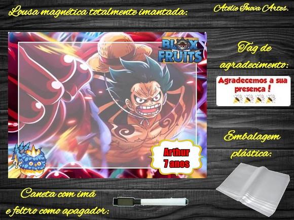 Lousa Magnética Blox Fruits com Embalagem