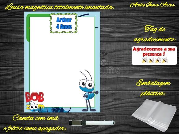 Lousa Magnética Bob Zoom com Embalagem