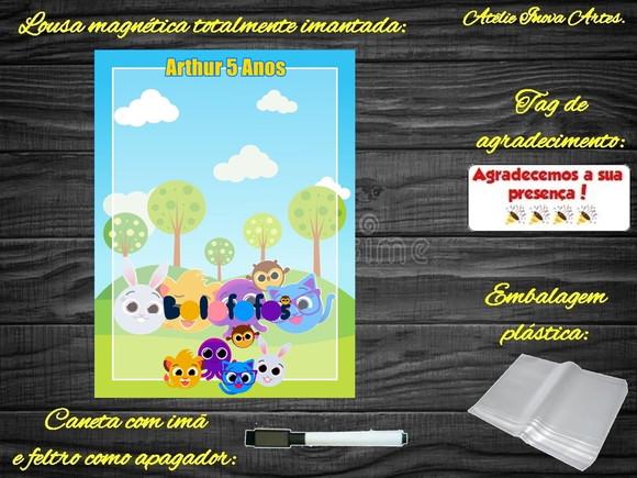 Lousa Magnética Bolofofos com Embalagem