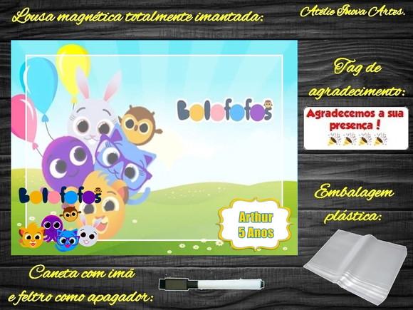 Lousa Magnética Bolofofos com Embalagem