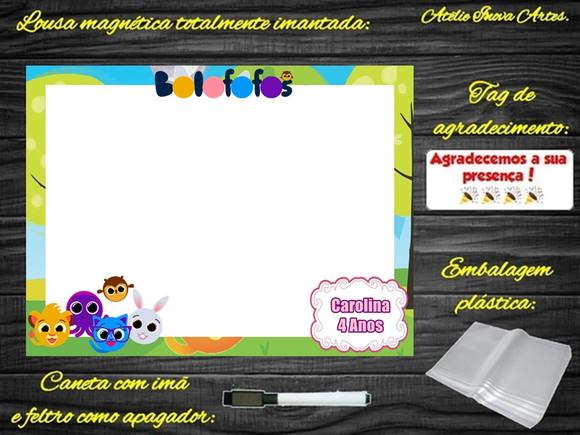 Lousa Magnética Bolofofos com Embalagem
