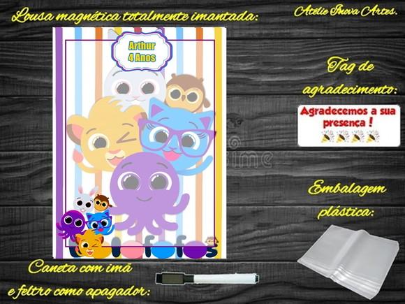 Lousa Magnética Bolofofos com Embalagem