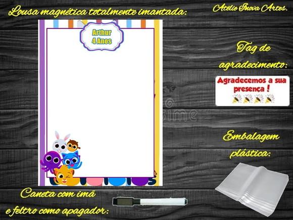 Lousa Magnética Bolofofos com Embalagem