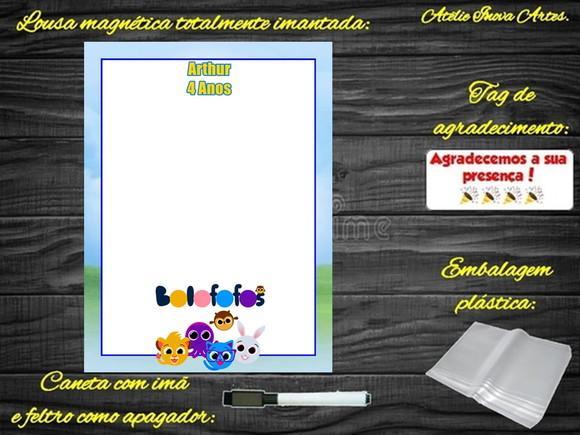 Lousa Magnética Bolofofos com Embalagem