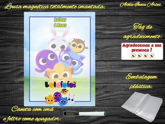 Lousa Magnética Bolofofos com Embalagem