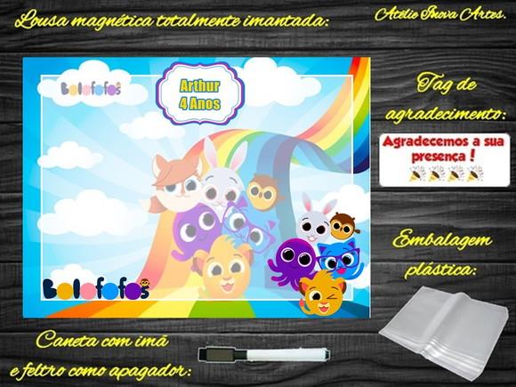 Lousa Magnética Bolofofos com Embalagem