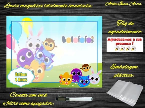 Lousa Magnética Bolofofos com Embalagem
