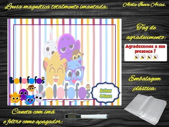 Lousa Magnética Bolofofos com Embalagem