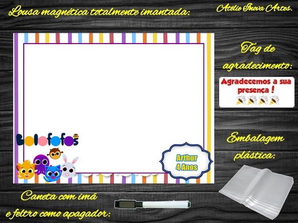 Lousa Magnética Bolofofos com Embalagem