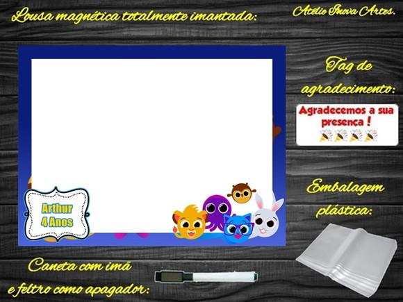 Lousa Magnética Bolofofos com Embalagem