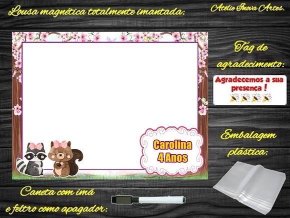 Lousa Magnética Bosque Encantado com Embalagem