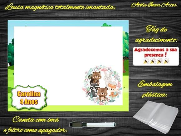 Lousa Magnética Bosque Encantado com Embalagem