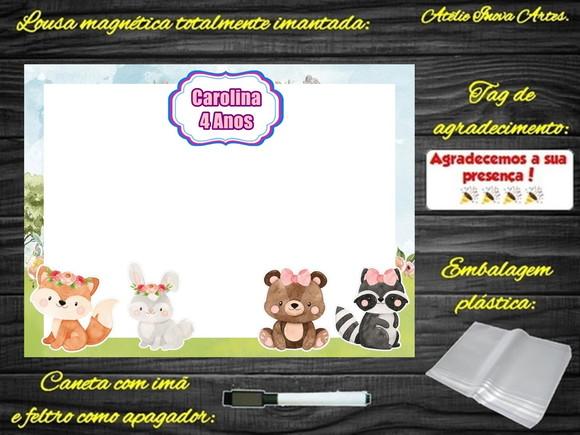 Lousa Magnética Bosque Encantado com Embalagem