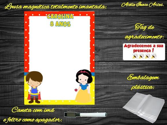 Lousa Magnética Branca de Neve com Embalagem