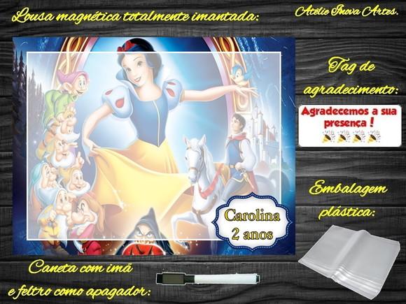 Lousa Magnética Branca de Neve com Embalagem